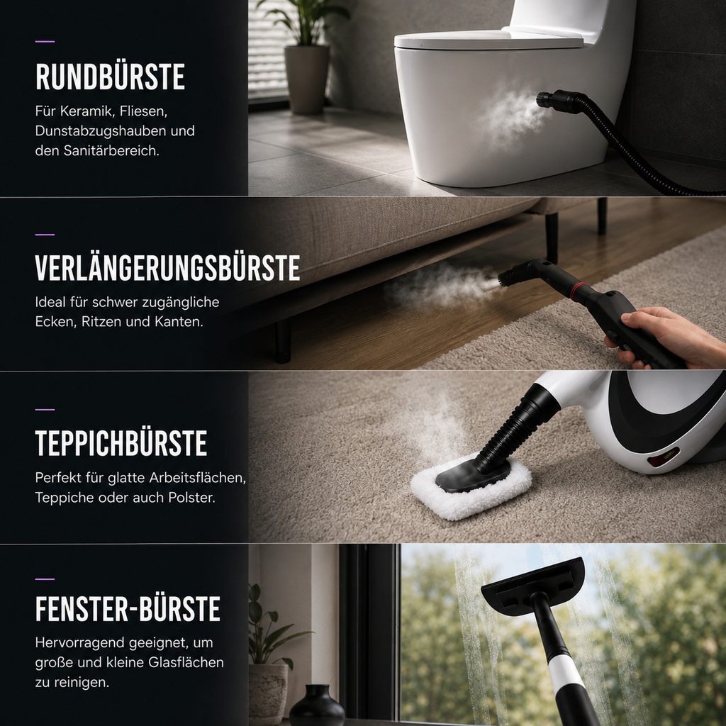 DampfTech®️ Hochtemperatur-Dampfreiniger